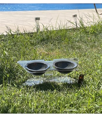 Kedi ve Köpek Dekorotif Mama ve Su Kabı  Gri Seramik Kase BuShop Modern  Akirilik Casper X Serisi