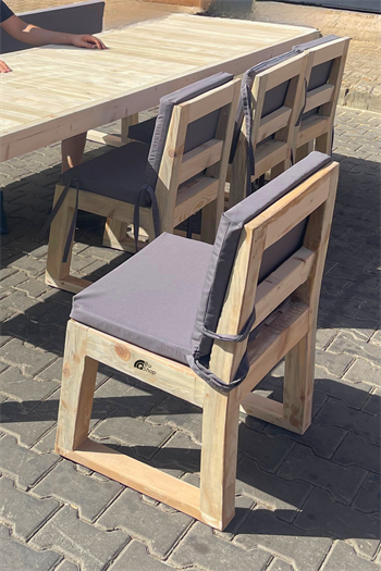 2li Sandalye balkon masa sandalye bahçe mobilyası Bushop Sandalye King Series Beyaz