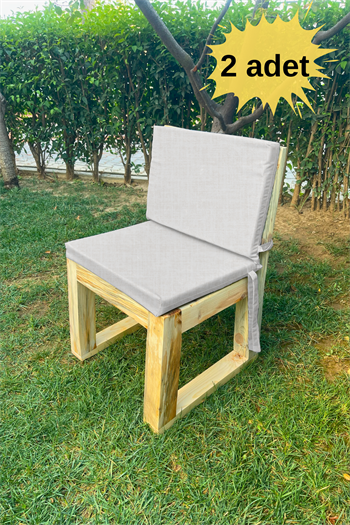 2li Sandalye balkon masa sandalye bahçe mobilyası Bushop Sandalye King Series Beyaz