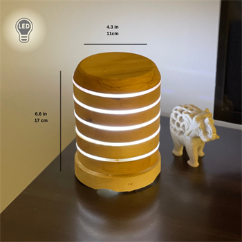 Abajur, Modern Masa Lambası, Okuma Lambası, Ahşap Lamba, Masa Lambası,bohem ışık,Ahşap Led Lamba Sevdikleriniz İçin Eşsiz Bir Hediye