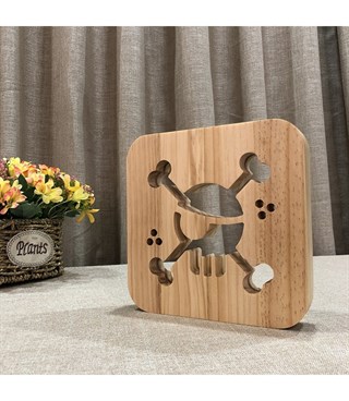 Ahşap 3d yaratıcı led gece lambası, doğal, yenilikçi ofis, ve oda dekoru, jack sparrow, korsan