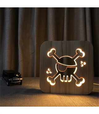 Ahşap 3d yaratıcı led gece lambası, doğal, yenilikçi ofis, ve oda dekoru, jack sparrow, korsan