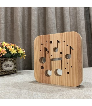 Ahşap 3d yaratıcı led gece lambası, doğal, yenilikçi ofis, ve oda dekoru, müzik, sanat, hobi
