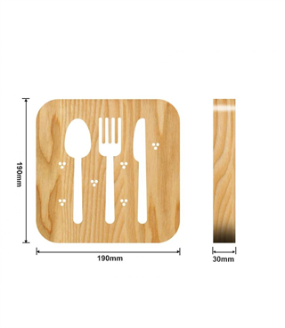 Ahşap 3d yaratıcı led gece lambası, doğal, yenilikçi ofis, kaşık,çatal, restoran, kafe, dekoru