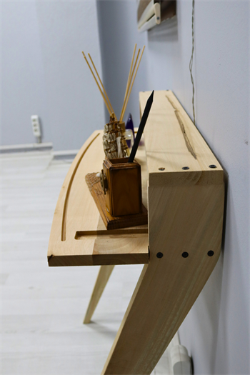 Ahşap ayaklı çalışma masası Ahşap sehpa bilgisayar sehpası laptop sehpası  ahşap çalışma masası duvara monte sehpa  laptop standı Yeesi modeli 