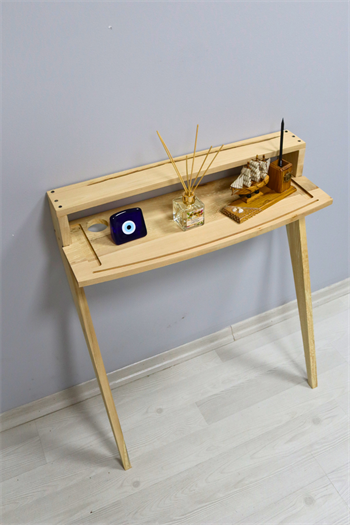 Ahşap ayaklı çalışma masası Ahşap sehpa bilgisayar sehpası laptop sehpası  ahşap çalışma masası duvara monte sehpa  laptop standı Yeesi modeli 
