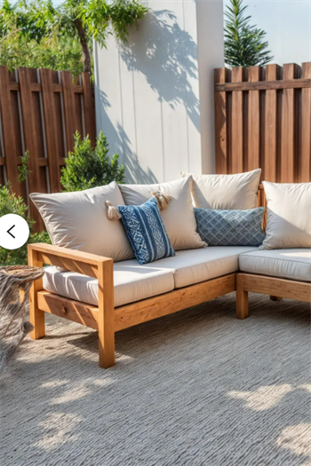 Ahşap Bahçe Köşe Takımı ve Ahşap Sehpa Seti Timbera Serisi