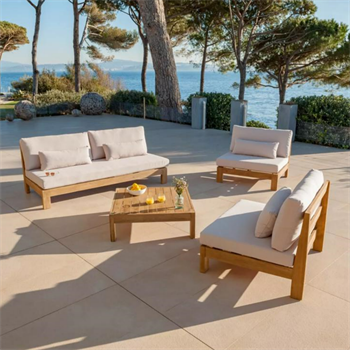 Ahşap bahçe oturma takımı Bahçe Oturma Grubu Bahçe koltuk takımı Bushop Yaprak Serisi 