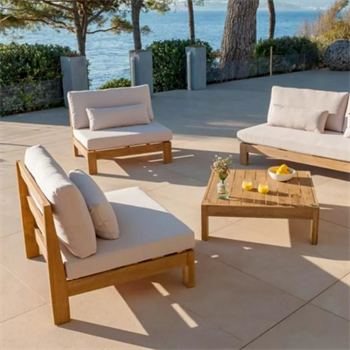 Ahşap bahçe oturma takımı Bahçe Oturma Grubu Bahçe koltuk takımı Bushop Yaprak Serisi 