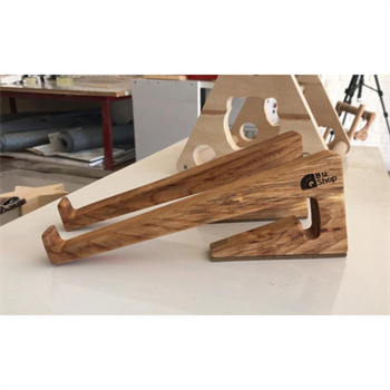 Ahşap Doğal Bilgisayar Laptop Tutucu Aparatı Yükseltici Soğutucu Standı Koyu kahverengi BuShop Çok Amaçlı 