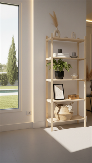 Ahşap Dolap Kitaplık Ahşap Düzenleyici Mutfak Rafı Banyo Dolabı Çok Amaçlı Dolap Oturma odası Dolap Bohem model 