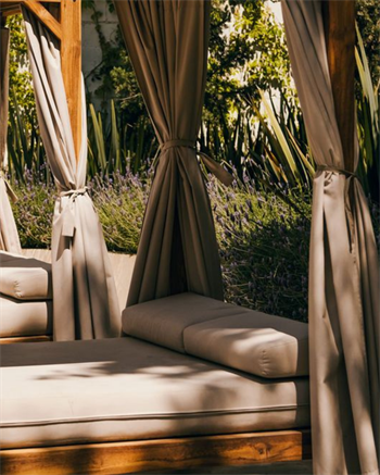 Ahşap Loca Çift Kişilik Şezlong Ahşap Kamelya Pro Bohem Serisi