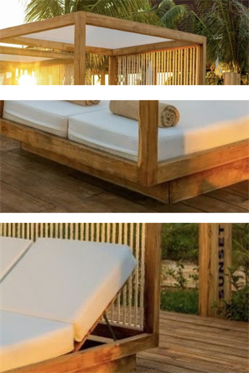 Ahşap Loca Şezlong - Barcelona Serisi - Ahşap loca -ahşap şezlong ve localar