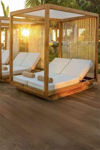 Ahşap Loca Şezlong - Barcelona Serisi - Ahşap loca -ahşap şezlong ve localar