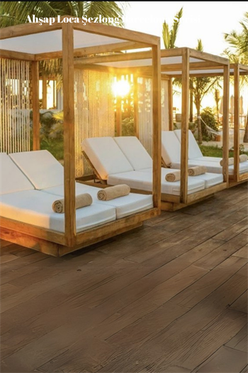 Ahşap Loca Şezlong - Barcelona Serisi - Ahşap loca -ahşap şezlong ve localar