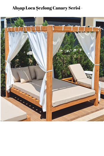 Ahşap Loca Şezlong Canary Serisi - Ahşap loca - Plaj şezlong