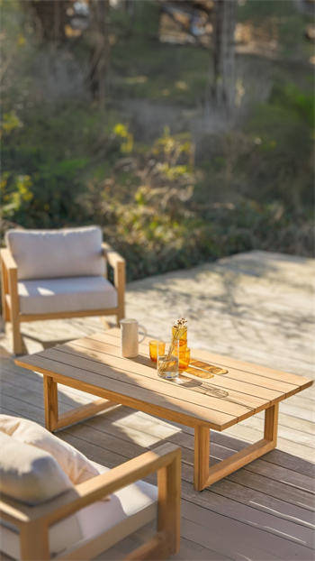 Ahşap Orta Sehpa Bahçe Masif Ahşap sehpa Zena Serisi Orta Sehpa