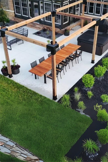 Ahşap Pergole - Bahçe pergole modelleri