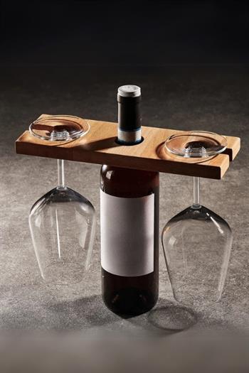 Ahşap Şaraplık Kadehlik Kadeh Tutucu Şarap Sunumluk Şarap Standı