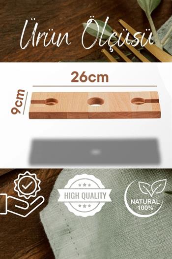 Ahşap Şaraplık Kadehlik Kadeh Tutucu Şarap Sunumluk Şarap Standı