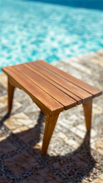 Ahşap sehpa Ahşap Bahçe Sehpası Bushop Elaris Serisi 