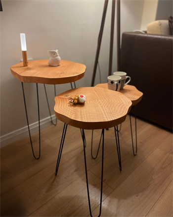 Sehpa Orta Sehpa Bushop Sehpa Modelleri 3lü Set Boho Trio Serisi