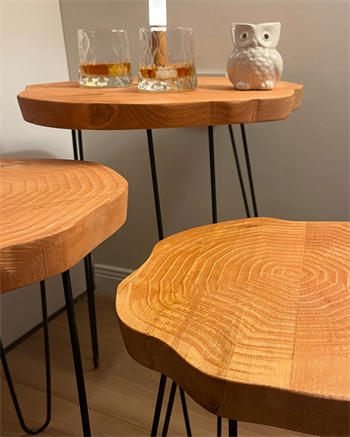 Sehpa Orta Sehpa Bushop Sehpa Modelleri 3lü Set Boho Trio Serisi