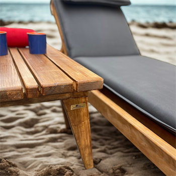 Ahşap şezlong Şezlong Plaj şezlong Minderli Şezlong Havuz Şezlong Marimo 5