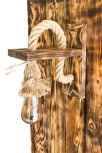 Aplik Ahşap Aplik Duvar Lambası Cafe Restorant Butik Otel Ahşap Aplik Duvar Lambası