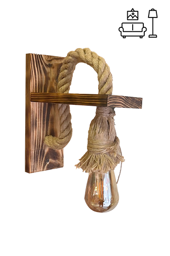 Aplik Ahşap Aplik Duvar Lambası Cafe Restorant Butik Otel Ahşap Aplik Duvar Lambası