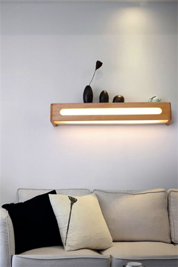 Aplik ahşap led aplik duvar aplik İskandinav modeli aydınlatma