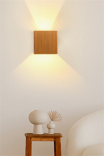 Aplik duvar lambası aplik ledli ahşap aydınlatma Bohem iç dizayn eco modeli