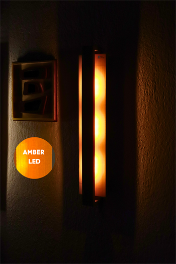 Aplik lamba Modern Aplik modelleri ve Duvar Aplikleri Marimolux 63cm Natural Amber Led