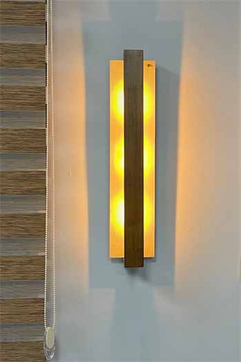 Aplik lamba Modern Aplik modelleri ve Duvar Aplikleri Marimolux 63cm Ceviz Gün Işığı Led