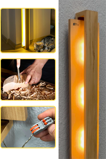 Aplik lamba Modern Aplik modelleri ve Duvar Aplikleri Marimolux 63cm Natural Gün Işığı Led