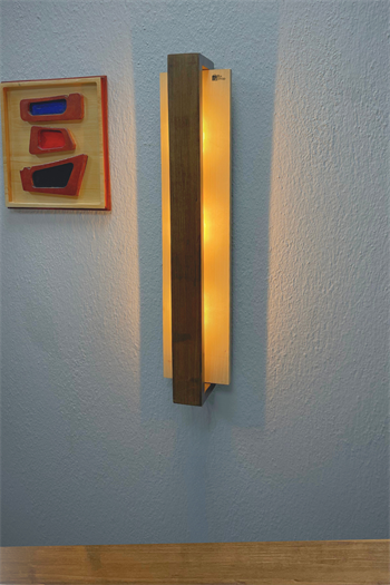 Aplik lamba Modern Aplik modelleri ve Duvar Aplikleri Marimolux 63cm Ceviz Gün Işığı Led