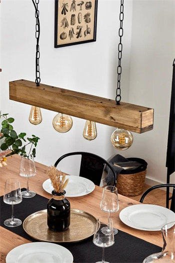 Avize ahşap sarkıt avize bohem dekorasyon iç dizyan bohem serisi 