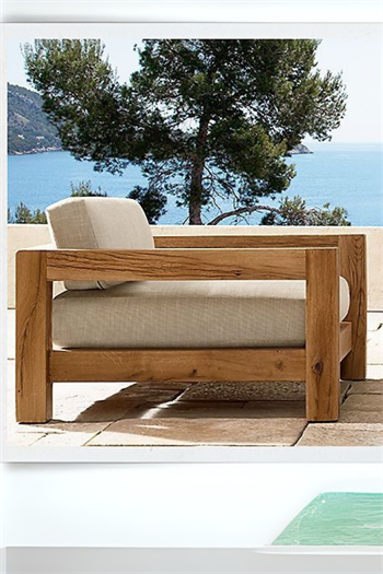 Bahçe mobilyası balkon mobilyası Ahşap Bahçe Takım Tekli Koltuk Lignora Serisi 