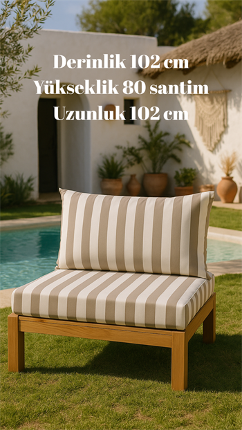 Bahçe mobilyası balkon mobilyası Ahşap Bahçe Takım Tekli Koltuk Perennial modeli