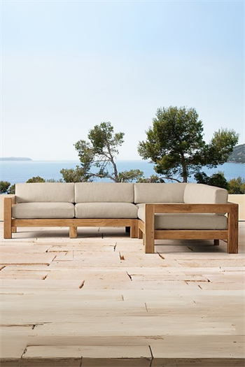 Bahçe mobilyası balkon mobilyası balkon köşe takımı Ahşap Bahçe Köşe Takımı Lignora Serisi 