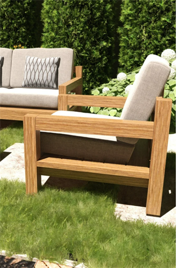 Bahçe Oturma Grubu Ahşap bahçe oturma takımı Bahçe koltuk takımı Bushop Arden Serisi 