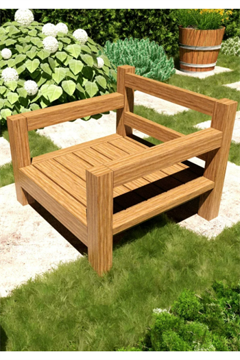 Bahçe Oturma Grubu Ahşap bahçe oturma takımı Bahçe koltuk takımı Bushop Arden Serisi 