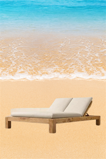 Çift Kişilik Ahşap şezlong Şezlong Plaj şezlong Minderli Şezlong Havuz Şezlong Bushop Marimo 6