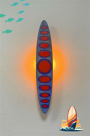 Deniz temalı hediye Ahşap tablo Sörf Deniz ve Güneş Temalı Aplik Bushop