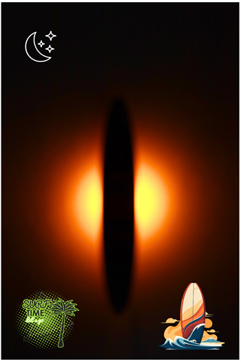 Deniz temalı hediye Ahşap tablo Sörf Deniz ve Güneş Temalı Aplik Bushop