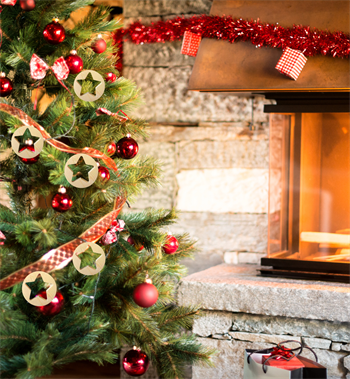 Doğal Ahşap 5li Şans Yıldızı Seti - Yılbaşı Ağaç Süsü-Oda-BuShop Dekorasyon