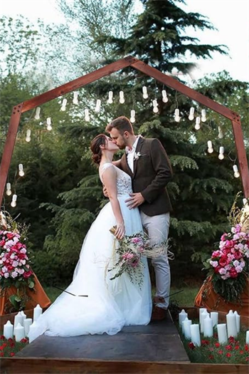 Düğün Parti Bahçe Ahşap Kemeri için Kemer Ahşap Düğün Kemeri Yedigen Ahşap Düğün Kemeri Bahçe Kemeri Düğün Partisi Tören Doğum Günü Partisi Açılış Partisi  Fotoğraf Kabini Standı