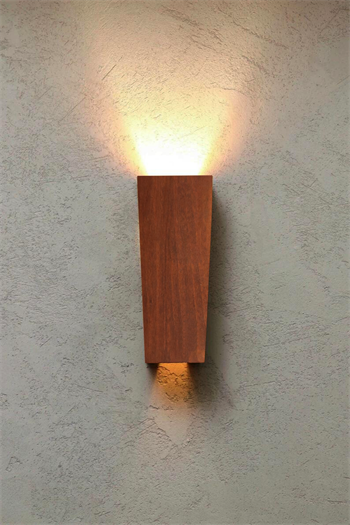 Duvar lambası Aplik Duvar aplikleri Led aplik Rustik duvar aplik Dekoratif duvar aydınlatması Gece lambası BuShop Alaçatı Maun