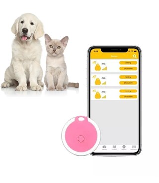 Evcil hayvan Kablosuz GPS Bulucu Su Geçirmez Evcil Hayvan Eğitimi  Anti kayıp Etiket Alarmlı BuShop Pembe
