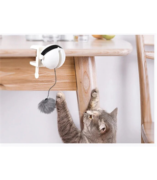 Evcil hayvan oyuncağı   Otomatik  BuShop tüylü topu aşağı yukarı hareket ettirir Kedilerin yeni Dostu